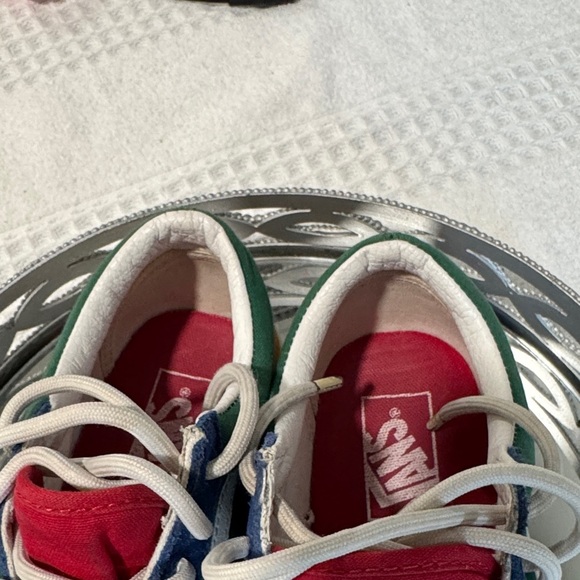 Vans Colorful Canvas Sneakers - Navy, Forest Green, Crimson, Mustard - Picture 7 of 8